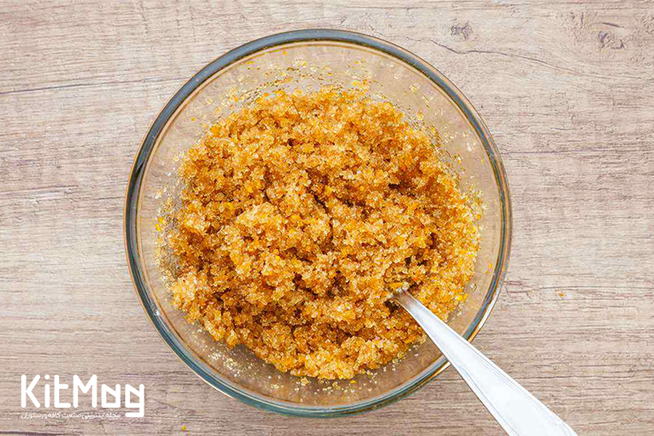 شکر طعم دار در ظرف شیشه ای