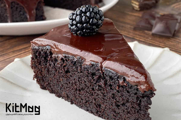فراستینگ گاناش ganache روی کیک شکلاتی