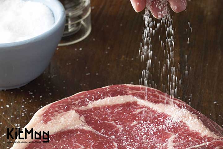 پروردن گوشت با مقدار نمک معمولی