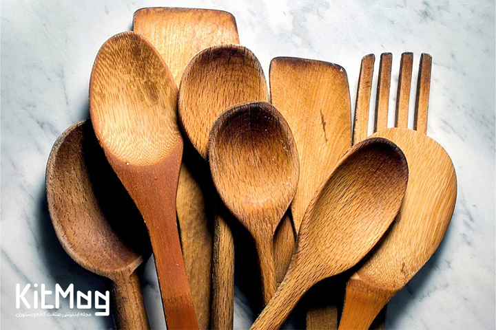 قاشق چنگال چوبی 