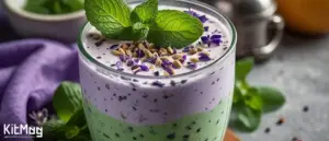 لاته ماچا با طعم اسطوخودوس