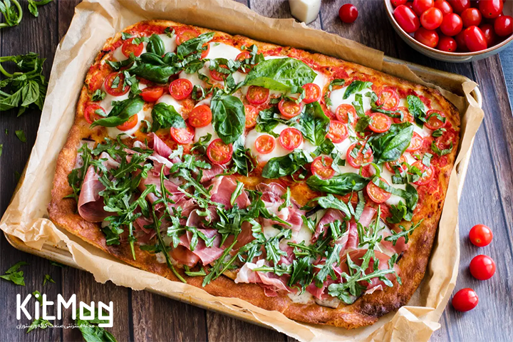 طرز تهیه پیتزا رومن 
\یتزا رومن مخلوط مارگاریتا و بیکن 