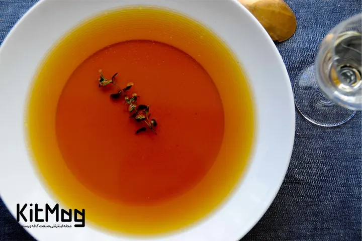 سوپ کنسومه گوشت