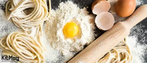 پاستای دست ساز: پاستای طلایی با تخم مرغ