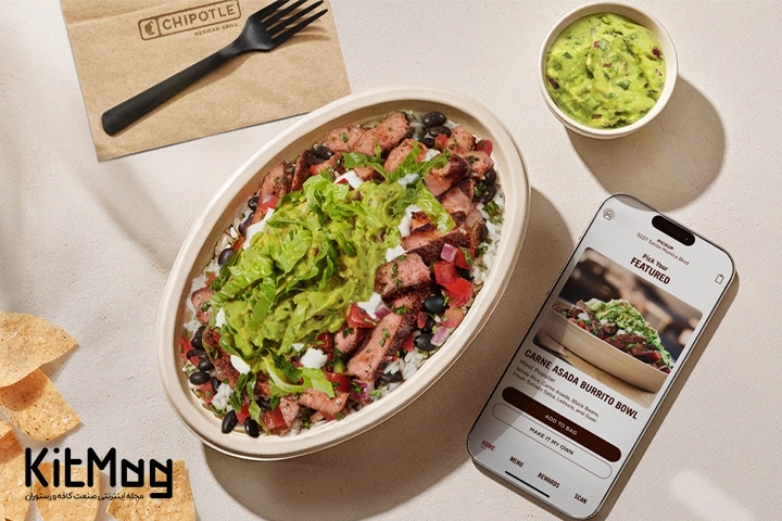 یکی از سالاد های معروف برند ۹. چیپوتل مکزیکن گریل (Chipotle Mexican Grill) که یکی از رستوران های معروف در آمریکا می باشد
