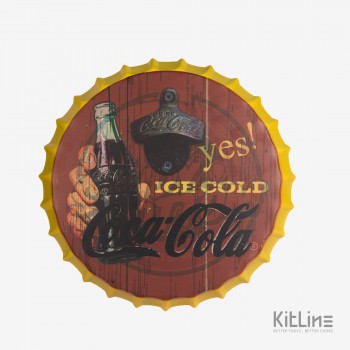 تشتک فلزی به قطر ۴۰ سانتیمتر مدل yes ice cold coca cola
