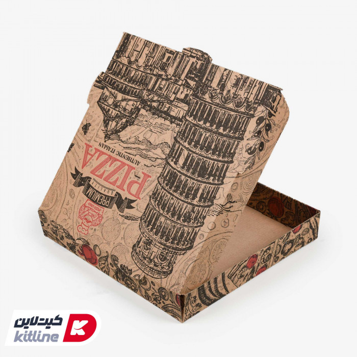 جعبه پیتزا طرح برج پیزا-04