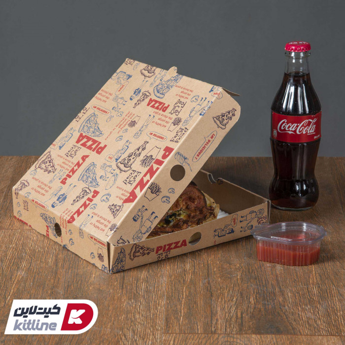پیتزا مخصوص در جعبه مینی پیتزا مقوایی-01
