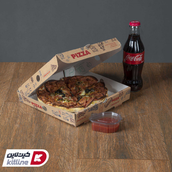 پیتزا مخصوص در جعبه مینی پیتزا مقوایی-02