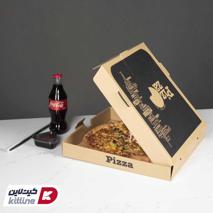 جعبه پیتزا کاغذی ایفلوت ۳۲ سانتیمتری (کارتن ۱۰۰ عددی)
