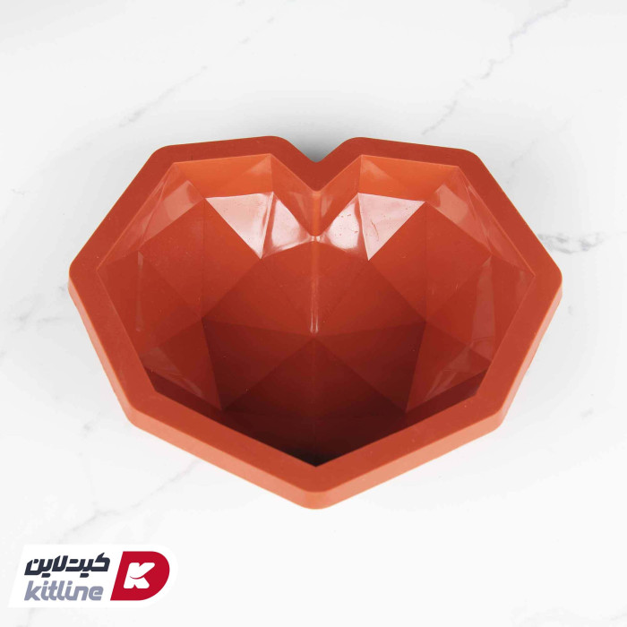 قالب دسر طرح قلب اوریگامی ۱۸.۵×۲۲ سانتیمتری سیلیکونی