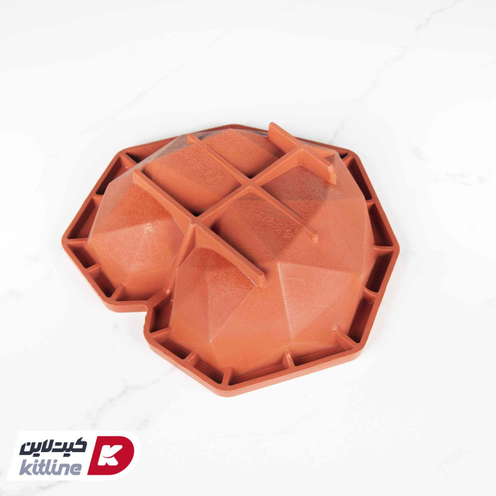 قالب دسر طرح قلب اوریگامی ۱۸.۵×۲۲ سانتیمتری سیلیکونی
