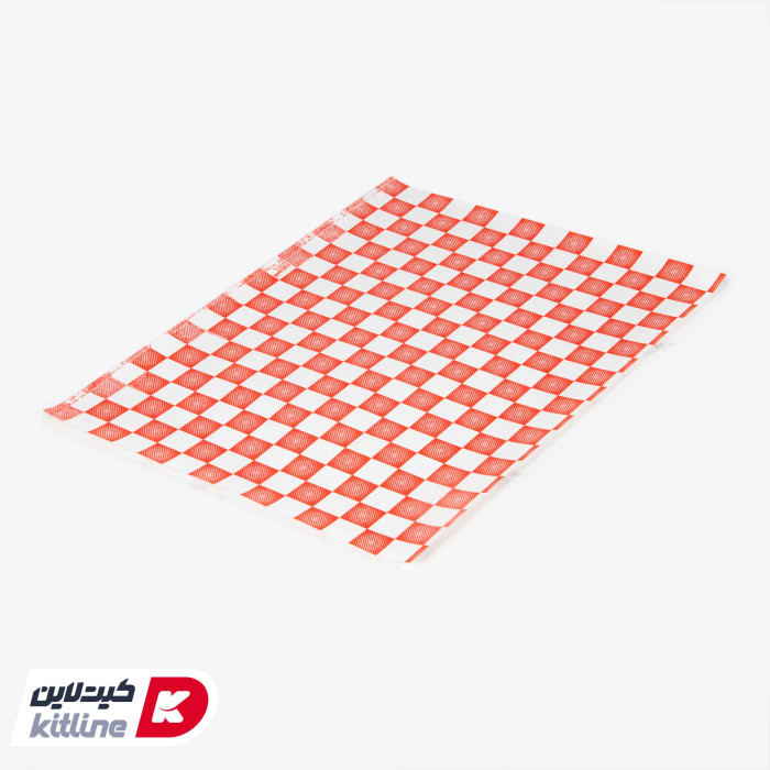 کاغذ کف سینی یکبار مصرف شطرنجی ۲۴×۳۳ سانتیمتری (کارتن ۵۰۰ عددی)