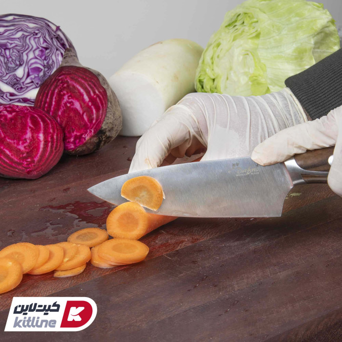 برش هویج با چاقو سرآشپز ۱۸ سانتی دافنی