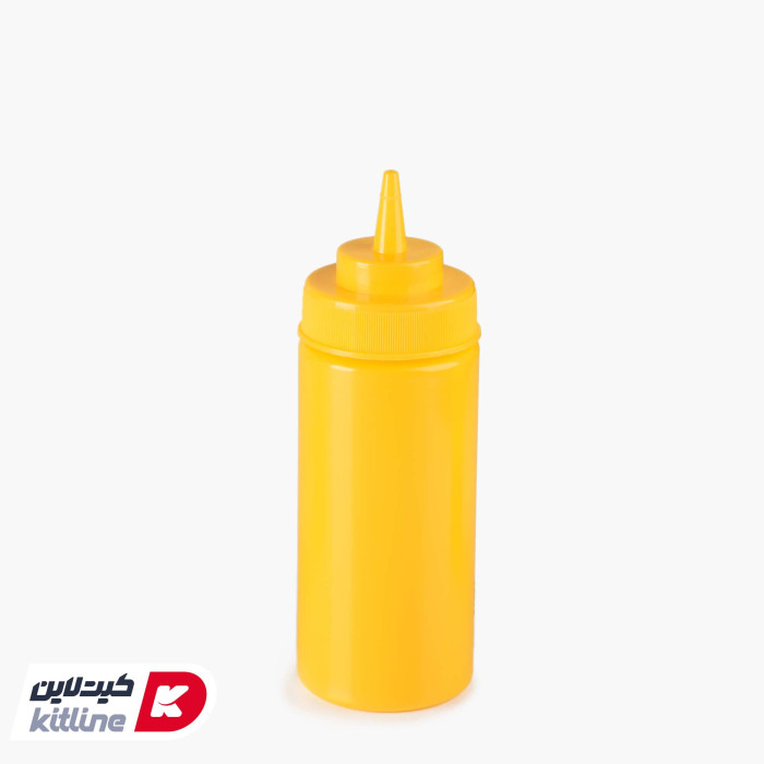 بطری سس ۴۷۰ میلی‌لیتری پلاستیکی  زرد