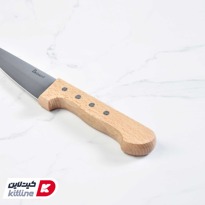 چاقو قصابی ۱۲ سانتیمتری بداف دسته چوبی