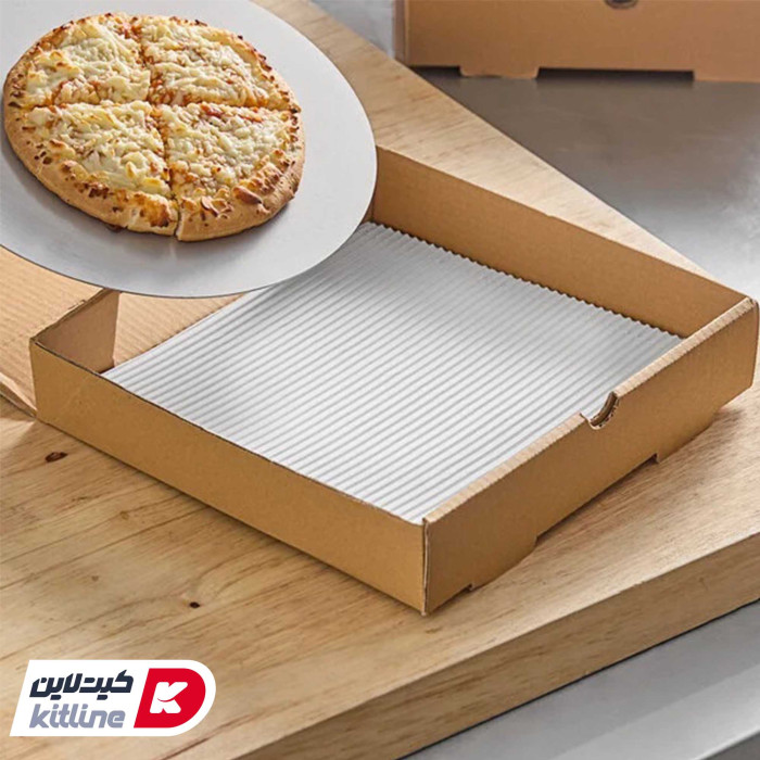 سینگل زیر پیتزا مربعی ۲۲ سانتیمتری (کارتن ۳۵۰ عددی)