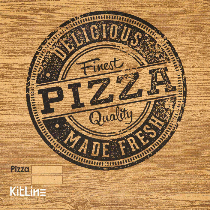 جعبه پیتزا ایفلوت ۲۸ سانتیمتری طرح چوب (کارتن ۱۰۰ عددی)