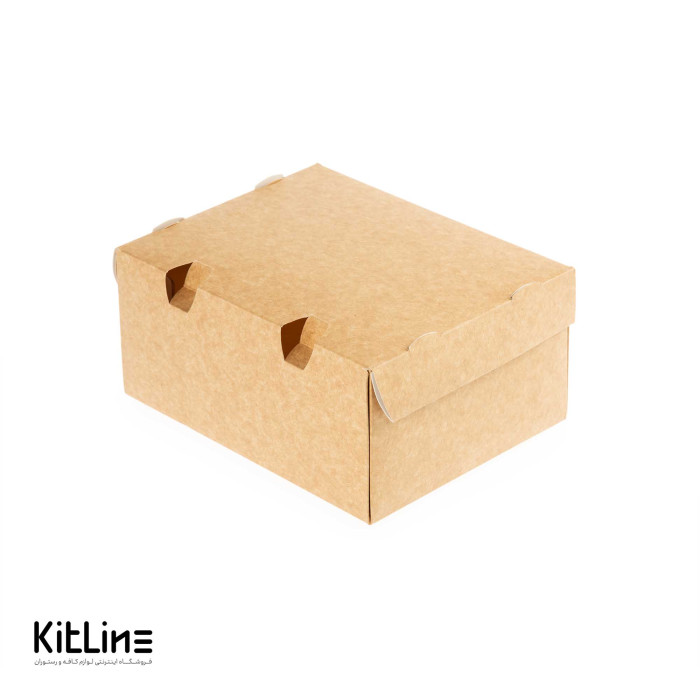 جعبه سفره ای یکبار مصرف کرافت ۱۴×۱۸ سانتیمتری (کارتن ۱۰۰ عددی)