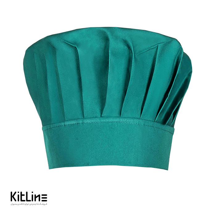 کلاه سرآشپز کودکان فری سايز رنگ سبز زيتونی