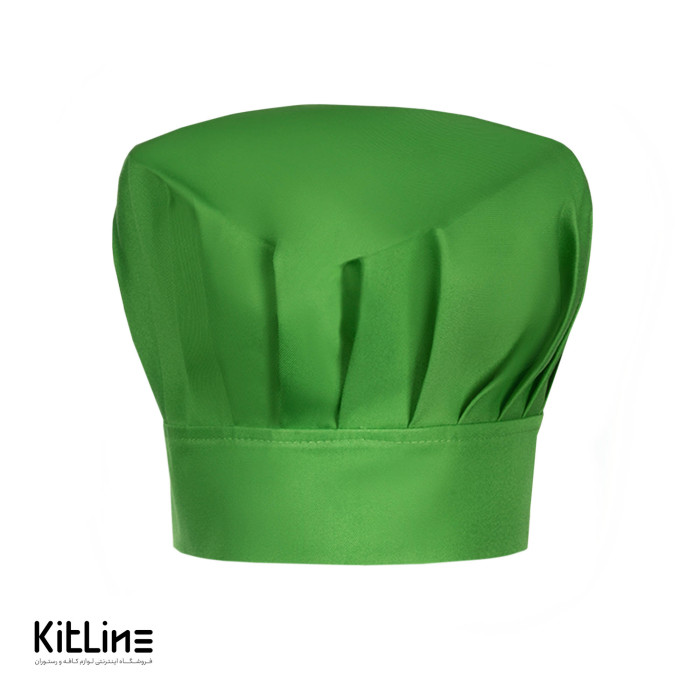 کلاه سرآشپز کودکان فری سايز رنگ سبز