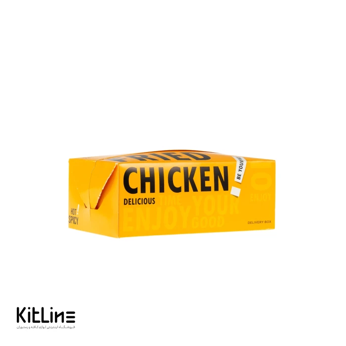 جعبه سوخاری یکبار مصرف ايندربرد ۱۰×۱۸ سانتیمتری زرد (کارتن ۳۰۰ عددی)