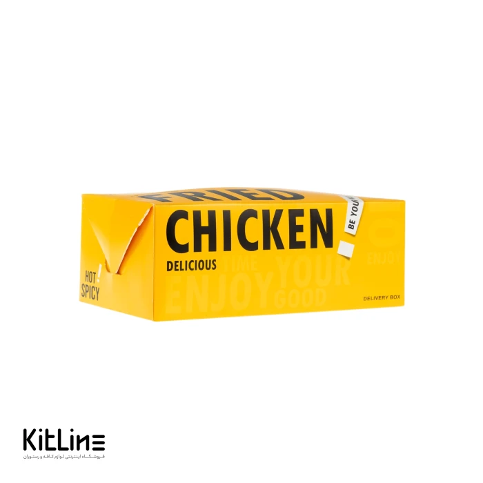 جعبه سوخاری یکبار مصرف ايندربرد ۱۱×۲۱ سانتیمتری زرد (کارتن ۳۰۰ عددی)