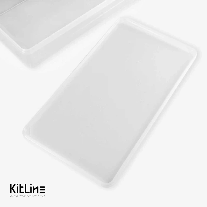 ظرف یکبار مصرف ۵×۱۵×۳۰ سانتیمتری شفاف همراه درب (کارتن ۱۰۰ عددی)