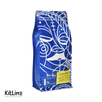 دانه قهوه ۱۰۰٪ عربیکا کلمبيا تام کینز ۱ کیلوگرمی