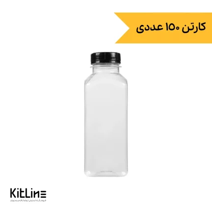 بطری جوس یکبار مصرف ۴۰۰ میلی لیتری (کارتن ۱۵۰ عددی)