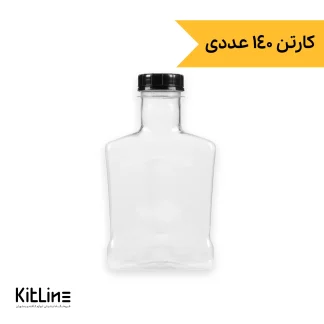 بطری کتابی یکبار مصرف ۴۰۰ میلی‌لیتری (کارتن ۱۴۰ عددی)