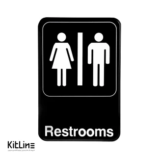 تابلو "سرویس بهداشتی (Restrooms)"