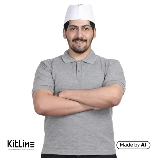 تیشرت آستین کوتاه جودون طوسی پوشاکو
