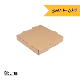 جعبه پیتزا کاغذی ایفلوت ۲۴ سانتیمتری