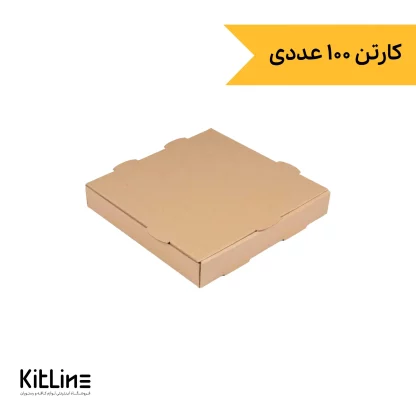 جعبه پیتزا کاغذی ایفلوت ۲۴ سانتیمتری