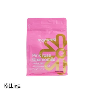 فروش اینترنتی دمنوش پینک رز کامومایل مومنتی ۲۵۰ گرمی در فروشگاه آنلاین لوازم کافه و رستوران کیت لاین/ فواید: تسکین در های معده، رفع آلرژی های فصلی