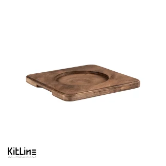 زیره چوبی ظرف چدنی گرد ۱۶ سانتیمتری فیوژن