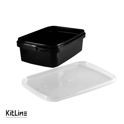 ظرف یکبار مصرف ۱۰۰۰ میلی لیتری مشکی TP طب پلاستیک (کارتن ۱۲۰ عددی) - Image 6