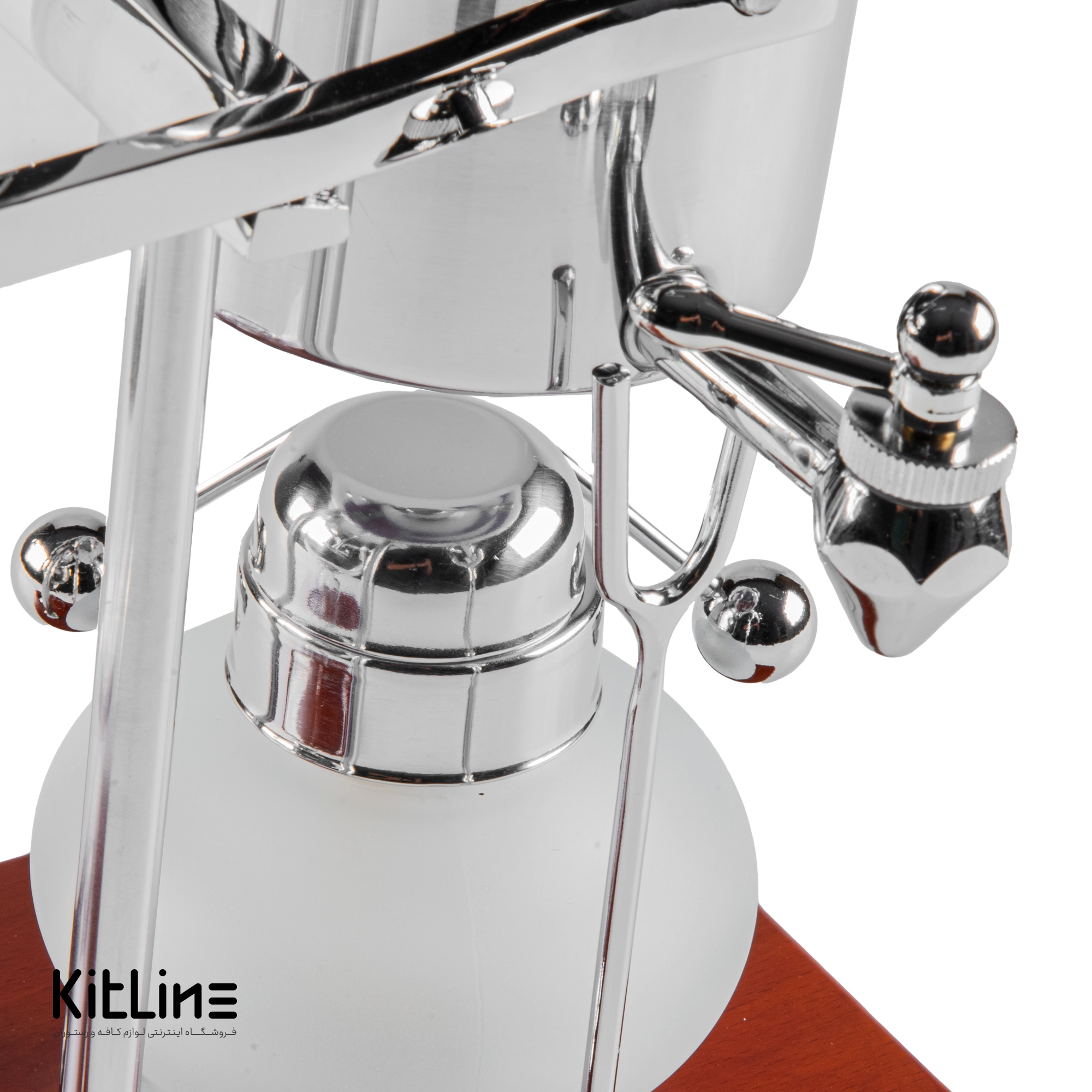 قهوه ساز سایفون کلاسیک نقره ای رنگ - تصویر 6