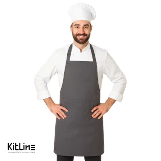 پیشبند ترگال کجراه طوسی تیره پوشاکو