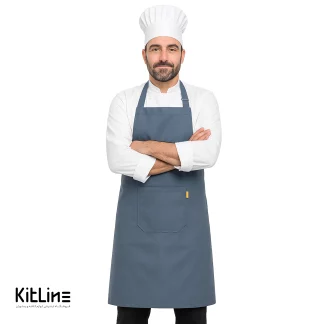 پیشبند ترگال کجراه نقره ای آبی پوشاکو