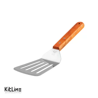 کاردک خم شیار دار دسته چوبی نمره ۹