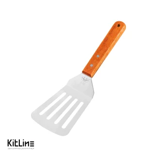 کاردک خم شیار دار دسته چوبی نمره ۹