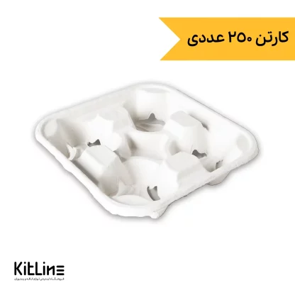 کاپ هولدر سلولزی چهار عددی (کارتن ۲۵۰ عددی)