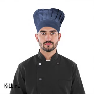 کلاه سرآشپز ترگال کجراه نقره آبی پوشاکو