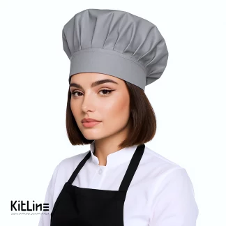 کلاه سرآشپز ترگال کجراه طوسی پوشاکو