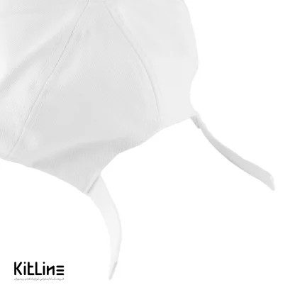 کلاه نقابدار کتان سفید - Image 3