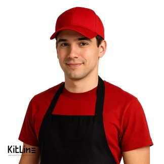 کلاه نقابدار کتان قرمز