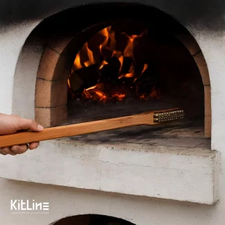 فرچه سیمی دسته چوبی ۶۸ سانتیمتری کوکینگ فلیم (Cooking Flame)