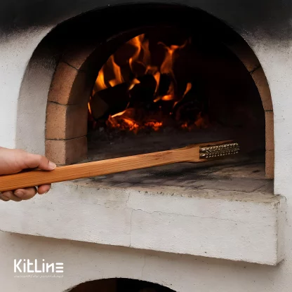 فرچه سیمی دسته چوبی ۶۸ سانتیمتری کوکینگ فلیم (Cooking Flame)